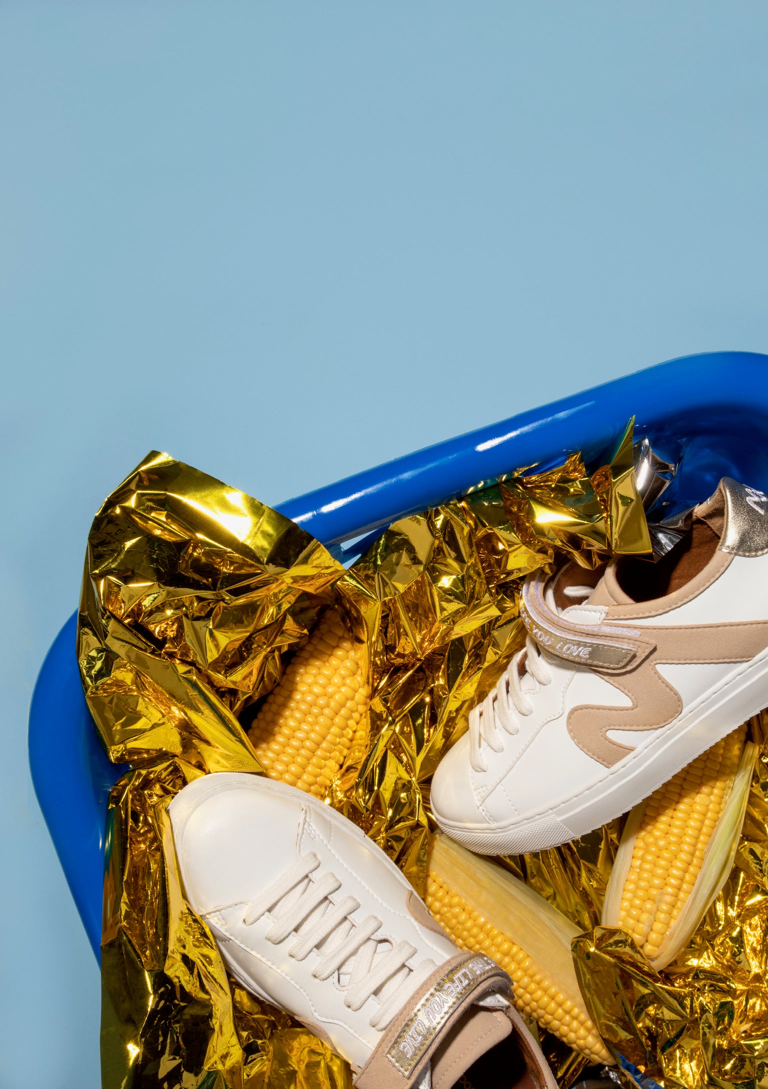 Basket vegan bleu marine et blanche - Dream Big
