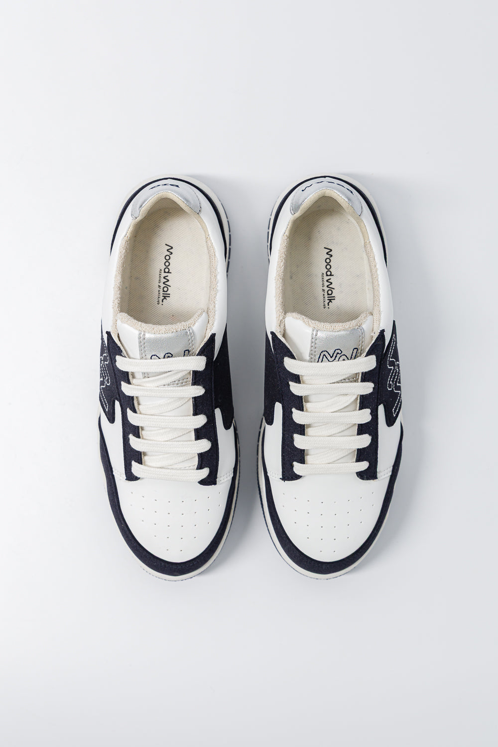 Baskets éthiques Dream Big Silver Navy - vue de haut