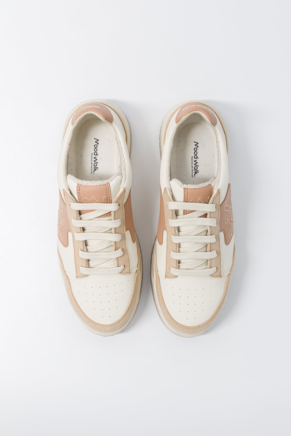 Baskets rétro chic Dream Big Café Latte vues de dessus