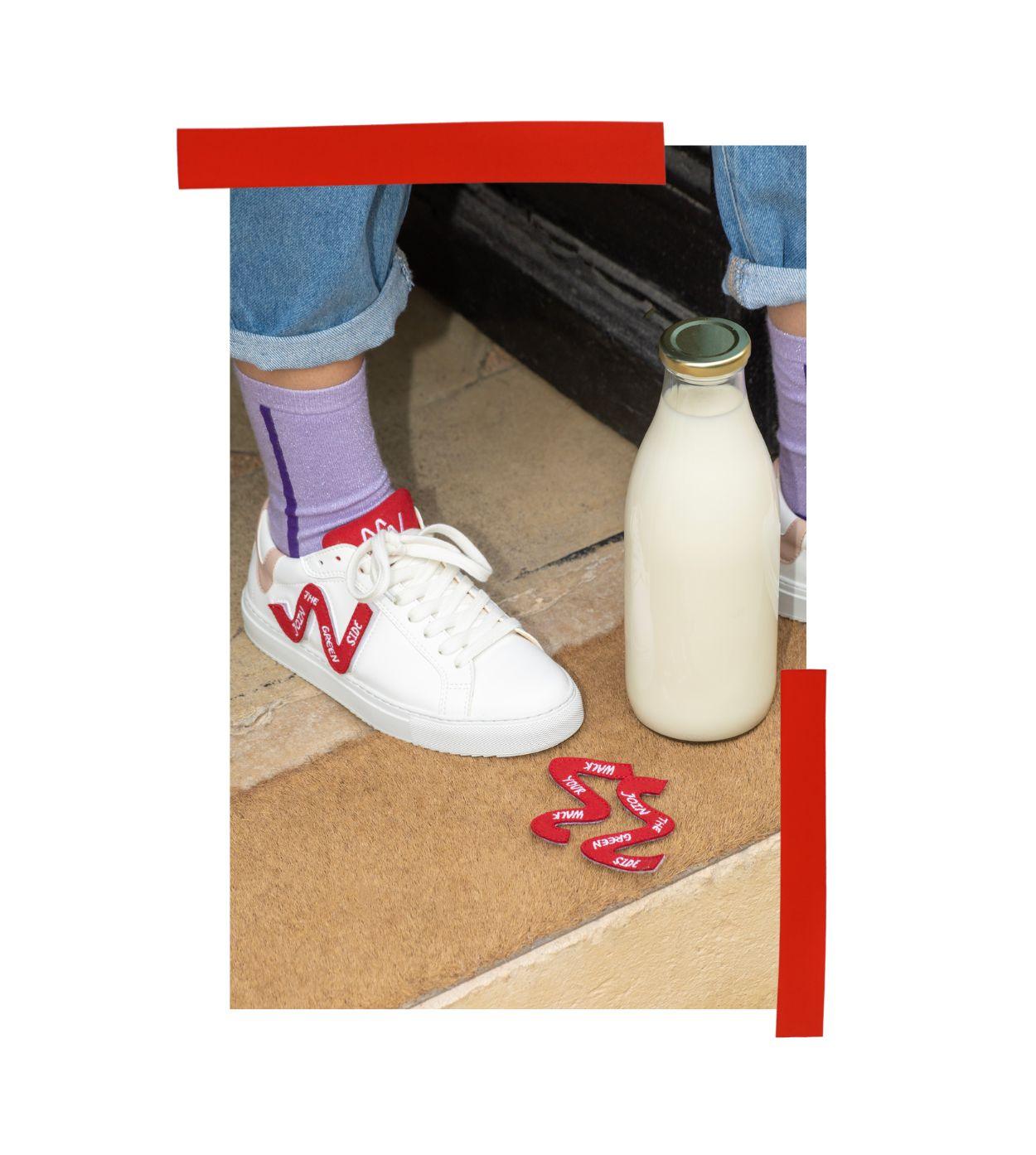 straps-personnalises-rouge-baskets-wild-walker - Mood Walk