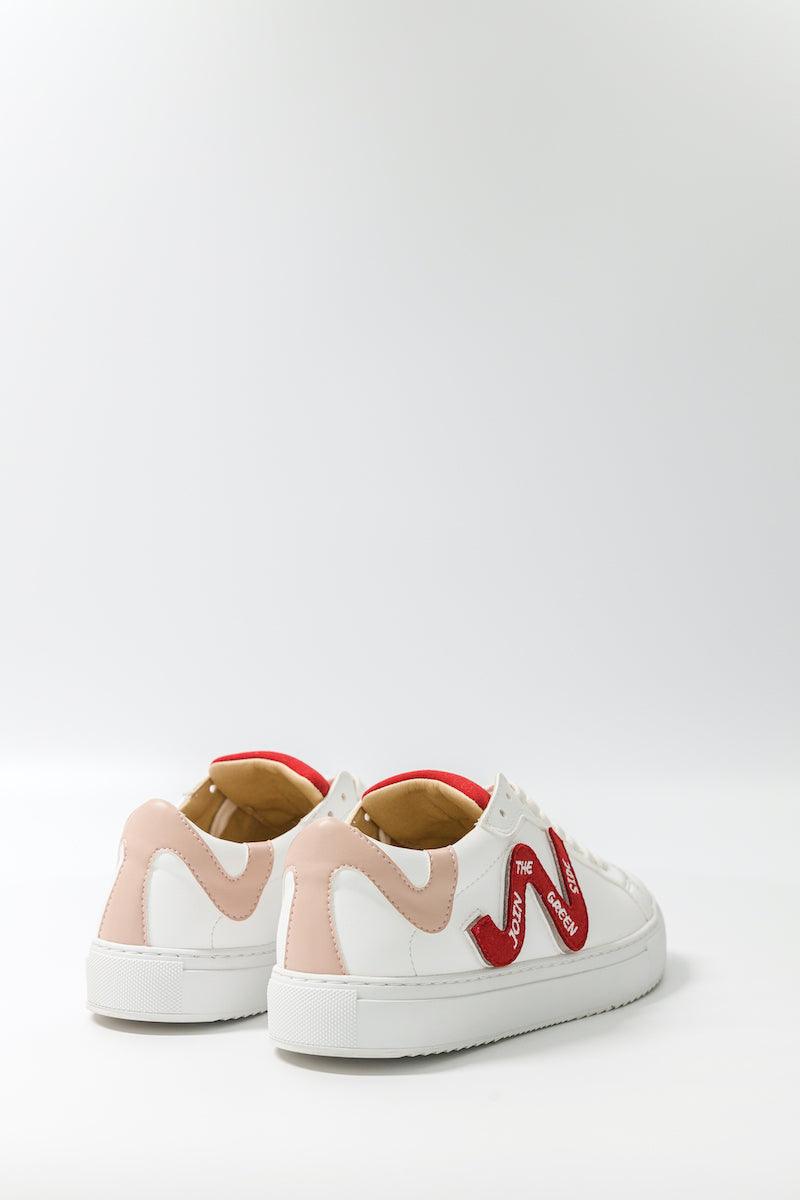 Sneakers pour femme personnalisées rouges Wild Walker