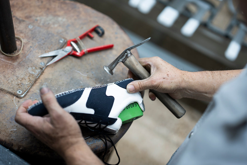 Fabrication de baskets vegan au Portugal
