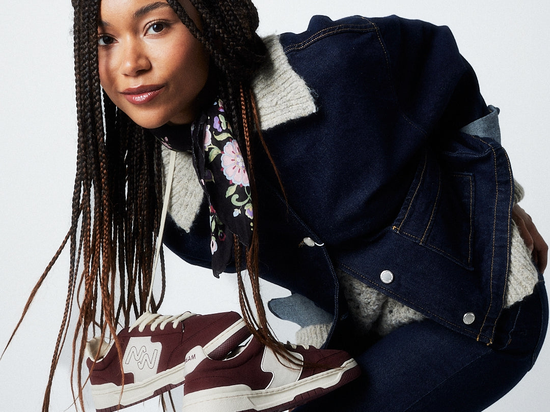 Baskets tendance bordeaux 