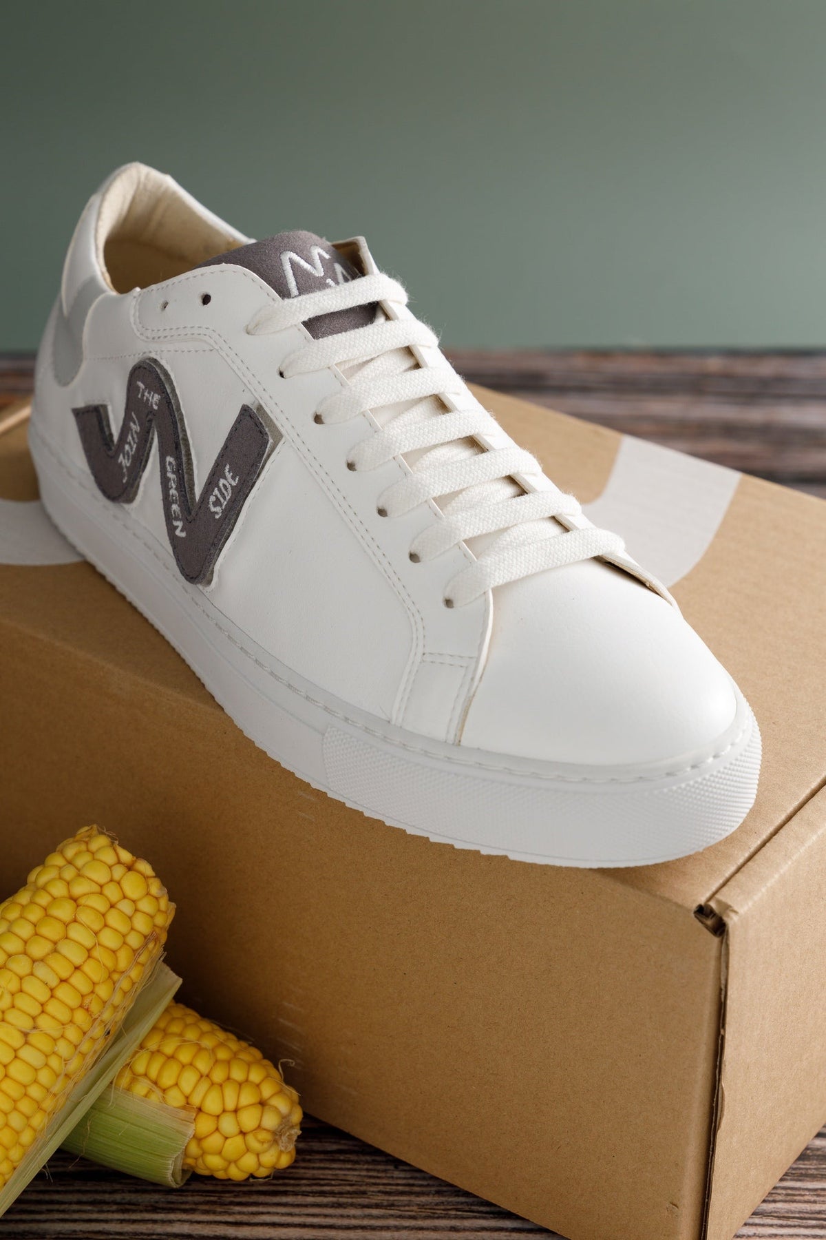 Baskets vegan en maïs