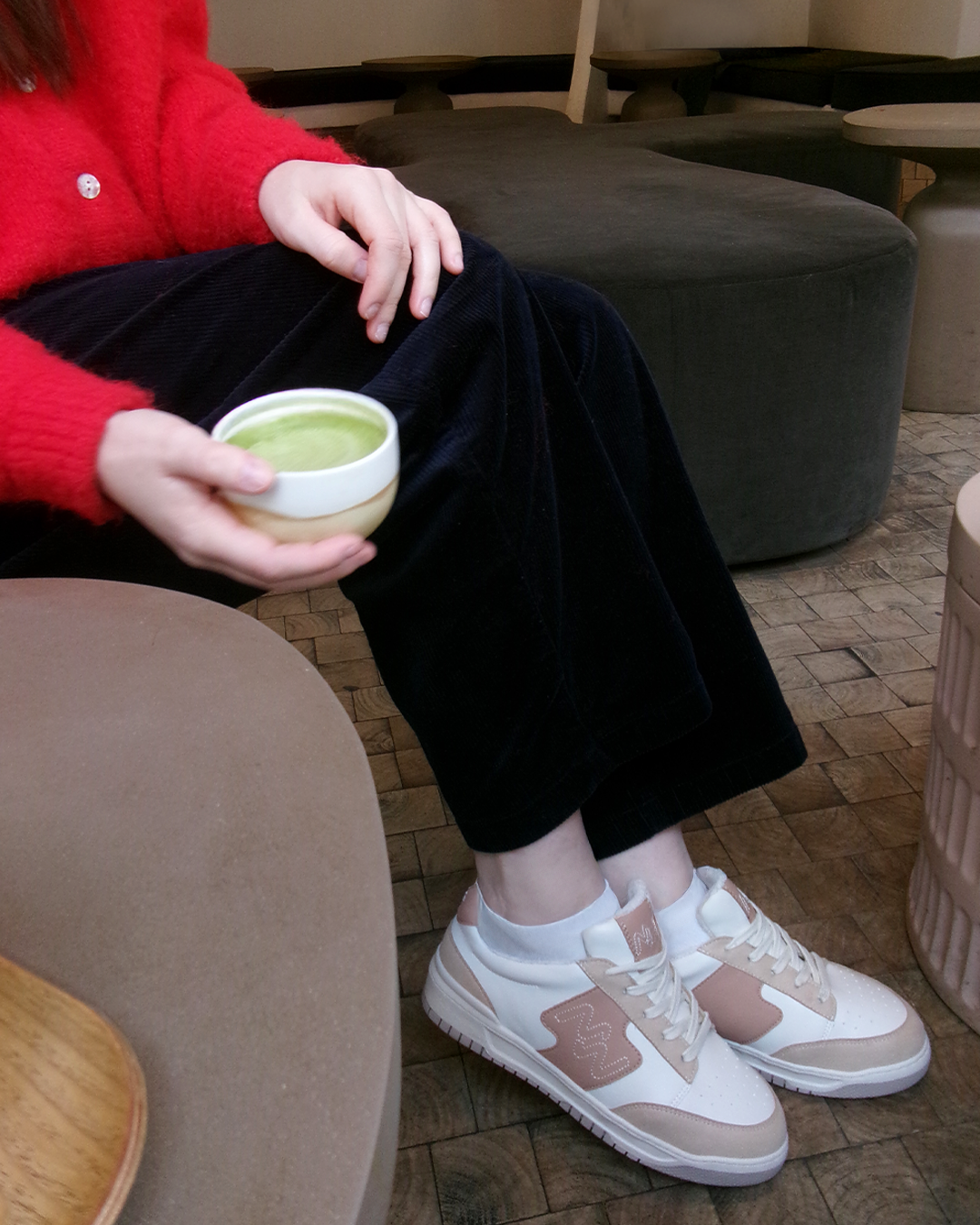 Baskets vintage en hiver