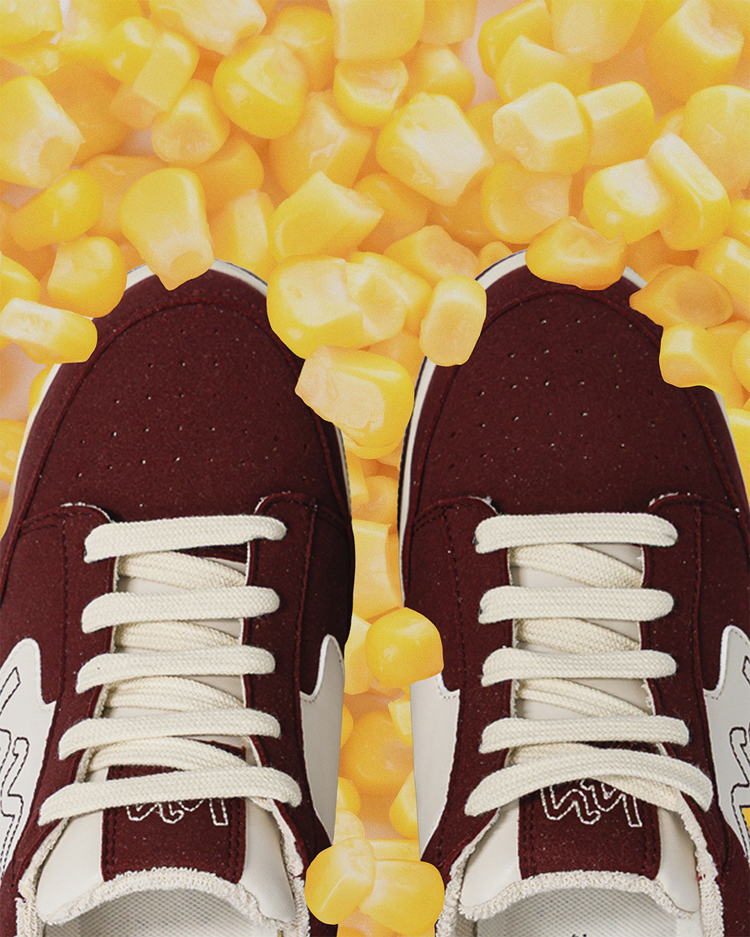 Baskets vegan bordeaux
