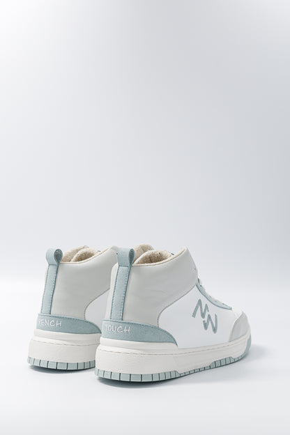 Basket montante vegan Ice Blue – vue de dos