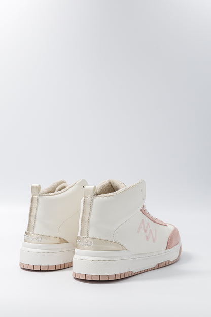 Baskets montantes French Touch Vanilla Rose - vue de dos