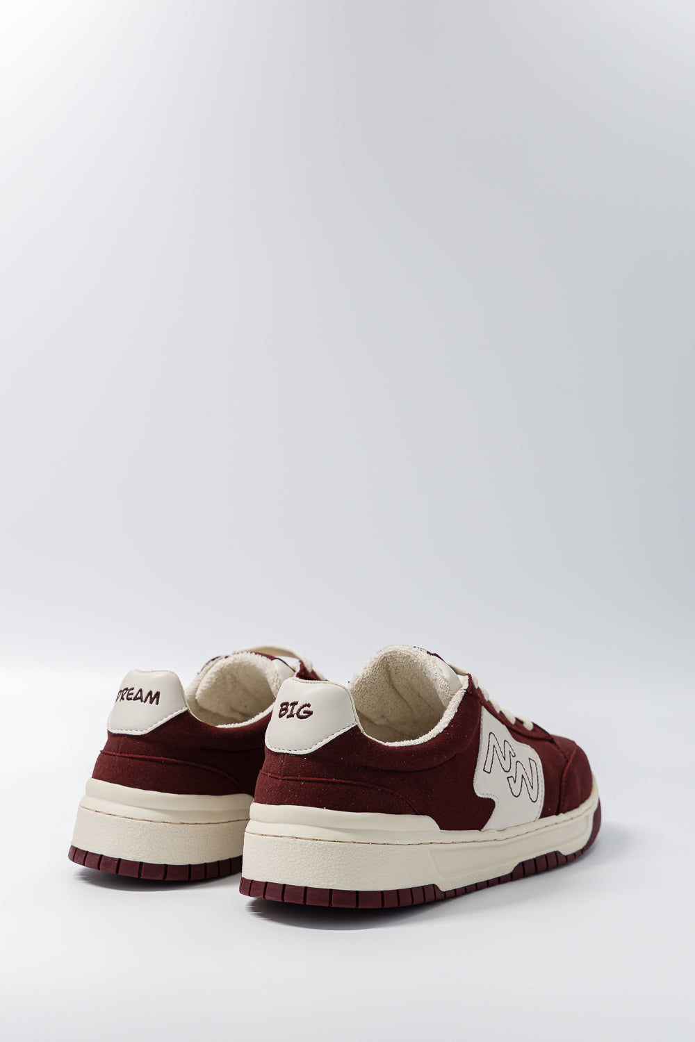 Baskets vegan Dream Big Burgundy - vue de dos