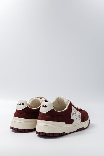 Baskets vegan Dream Big Burgundy - vue de dos