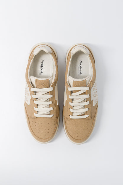 Vue de haut des baskets vegan unisexes Dream Big Dune